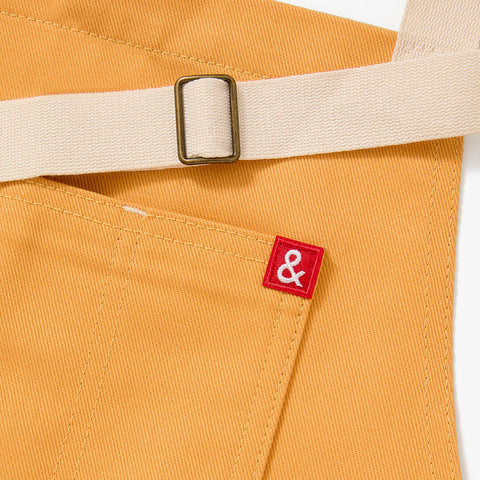 Bib Solid Adjustable Apron with Patch Pockets