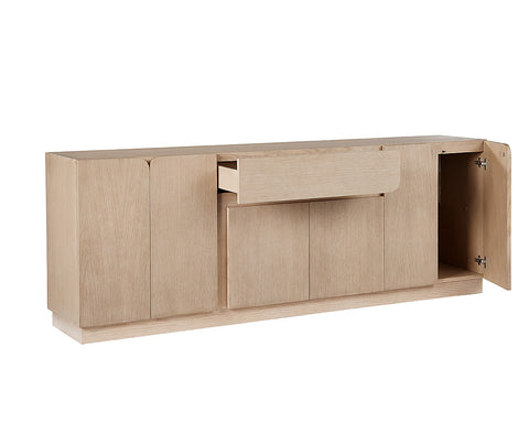 Arezza Soft Scandinavian Sideboard with Inset Handles Cabinet