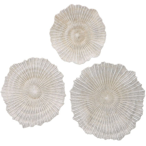 Uttermost Ocean Gems Handcrafted Coastal Wall Sculpture Set - Set of 3