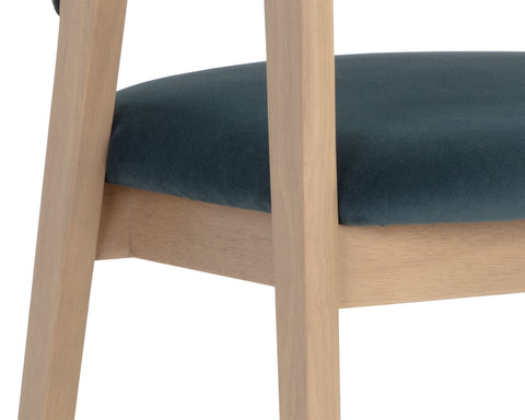 Timeless Minimalist Mid Century Upholstered Dining Armchair