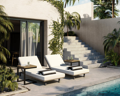 Geneve Modern Lounge Chair with Adjustable Back Outdoor Furniture