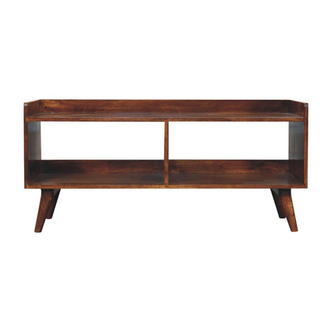 Mid Century Minimalist Solid Wood Media Console