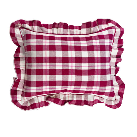 Powered by People Classic Farmhouse Ruffled Boudoir Rectangle Throw Pillow - 20 x 20 - 12 x 20 - 15 x 20