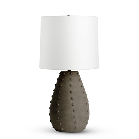 Camilla Organic Modern Drum Table Lamp with Beads