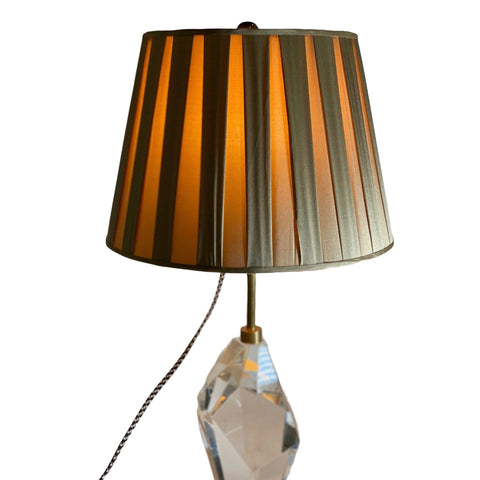 "Caramel Box Pleat Silk Drum – Lux Lamp Shades"
