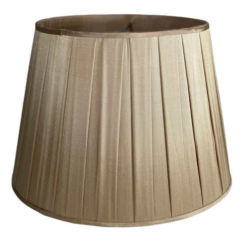 "Caramel Box Pleat Silk Drum – Lux Lamp Shades"