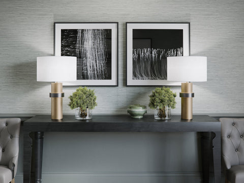 Carlton Contemporary Column Accent Table Lamp