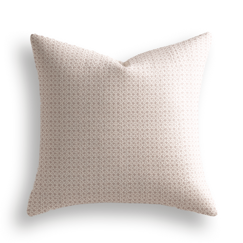 Carolina Rice Throw Pillow in Blush