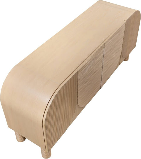 Art Deco Geometric Veneer Sideboard Cabinet