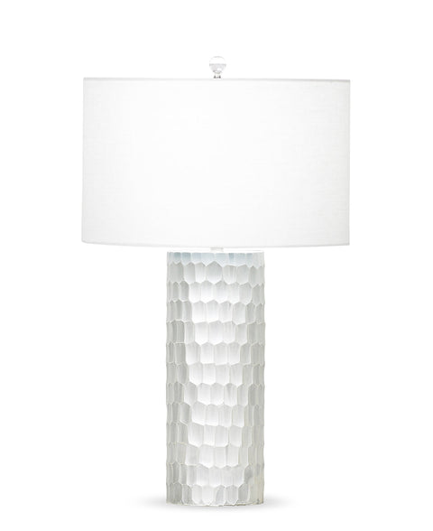 Cassis Coastal Column Table Lamp Handcrafted Accent