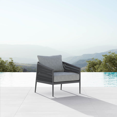Catalina Contemporary Accent Chair with Armrests Outdoor Furniture