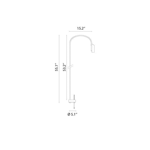 Caule Bollard 3 - Solid Shade Floor Lamp