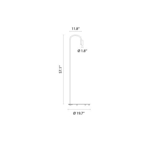 Caule Floor 3 - Solid Shade Floor Lamp