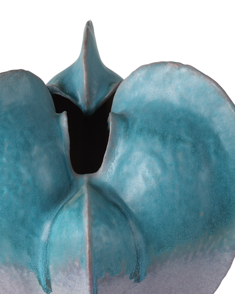 Decorating Essentials Asymmetrical Art Vase with Reactive Glaze