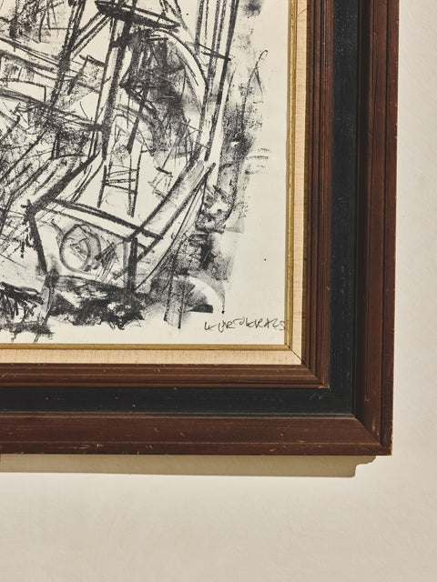 Abstract Harbor Scene