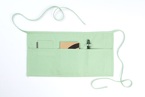 Waist Adjustable Stripe Apron with Deep Pockets