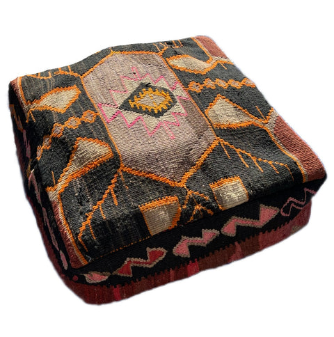 Artful Traditionalist Bohemian Handwoven Embroidery Pillow Cover
