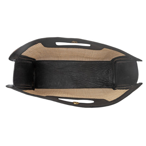 Handmade Geometric Magnetic Closure Tote