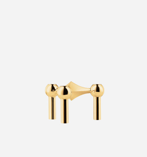 Contemporary Brass Candle Stand for Tapers
