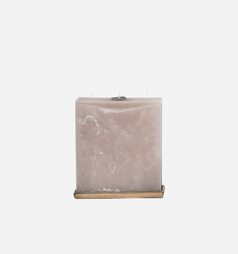 Everyday Pillar Candle in Beige for Elegant Ambiance