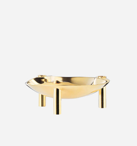 Contemporary Brass Candle Stand for Tapers