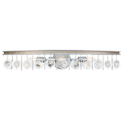 Charmed Modern Vanity Light with Beads and Crystals