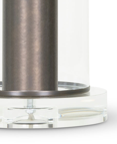 Chateau Modern Column Table Lamp in Bronze