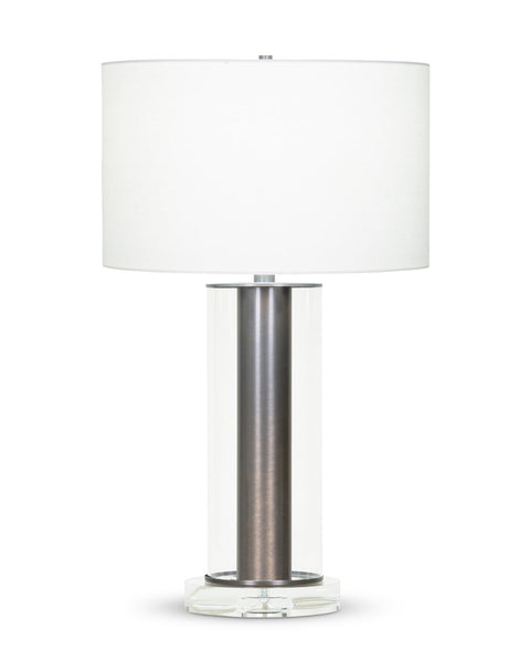Chateau Modern Column Table Lamp in Bronze