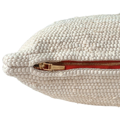 Artful Traditionalist Scandinavian Handwoven Braided Lumbar Pillow