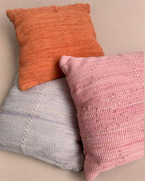 Powered by People Artful Traditionalist Bohemian Braided Handwoven Pillow Cover - 20 x 20