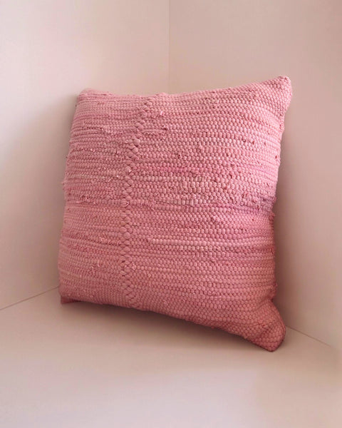 Powered by People Monochromatic Handwoven Bohemian Square Pillow Cover - 20 x 20