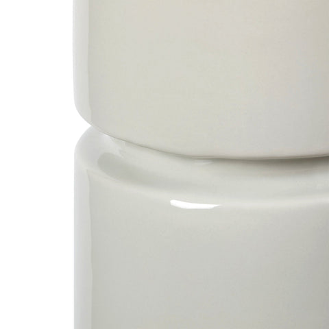 Charles Modern Column Table Lamp with Glaze Finish