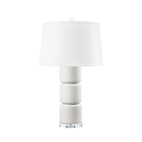 Charles Modern Column Table Lamp with Glaze Finish