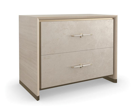 Timeless Minimalist Contemporary Brushed Frame Nightstand