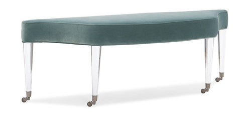Timeless Minimalist Upholstered Lounge Bench with Tapered Legs