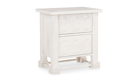 Clement Artful Traditionalist Carving Nightstand
