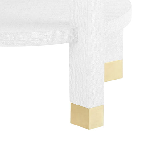 Space Saving Contemporary Round Center Table with Storage