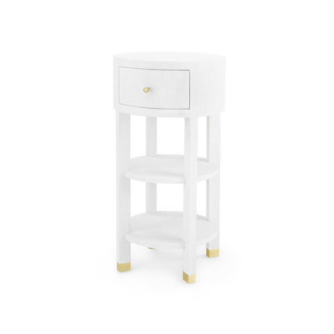 Space Saving Contemporary Round Center Table with Storage