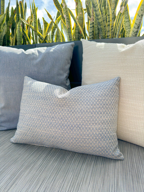 Anaya Outdoor Living & Garden Coastal Embroidery Accent Throw Pillow - 14 x 20 - 20 x 20 - 24 x 24