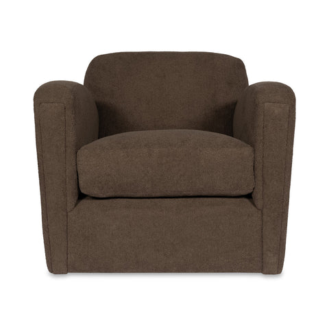 Modern Timeless Minimalist Club Armchair with Fixed Arms