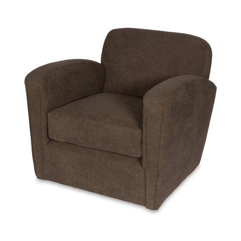 Modern Timeless Minimalist Club Armchair with Fixed Arms