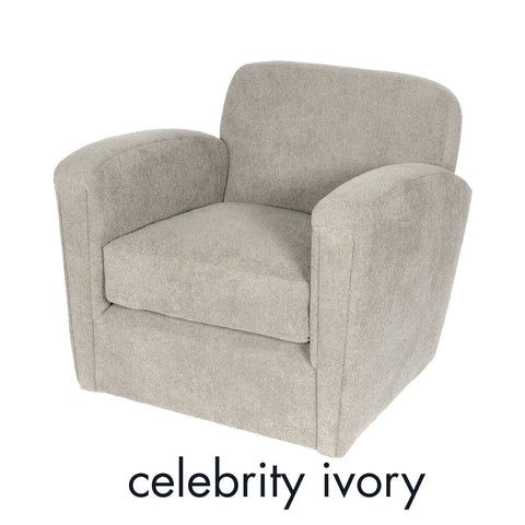 Modern Timeless Minimalist Club Armchair with Fixed Arms