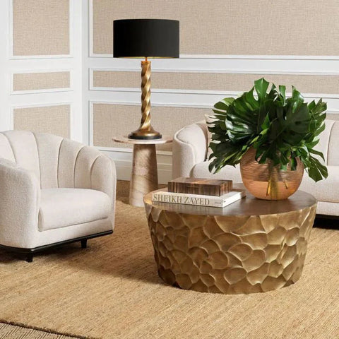 Eichholtz Timeless Minimalist Abstract Curved Coffee Table