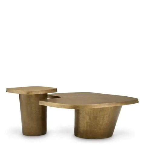 Eichholtz Timeless Minimalist Freeform Drum Coffee Table