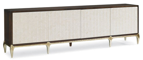 Contemporary Quiet Luxury Two-tone Accent Cabinet