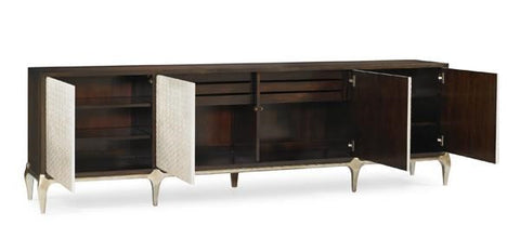 Contemporary Quiet Luxury Two-tone Accent Cabinet