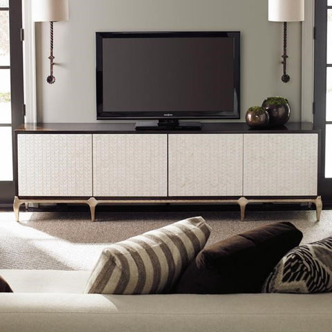 Contemporary Quiet Luxury Two-tone Accent Cabinet