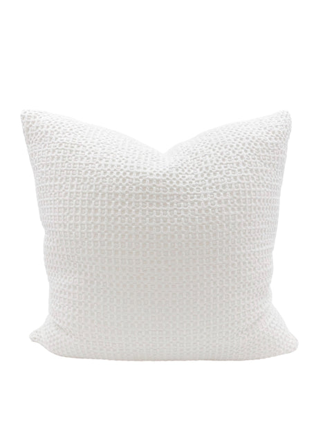 Anaya Minimalist Monochromatic Textured Cotton Pillow Cover - 20 x 20 - 18 x 18