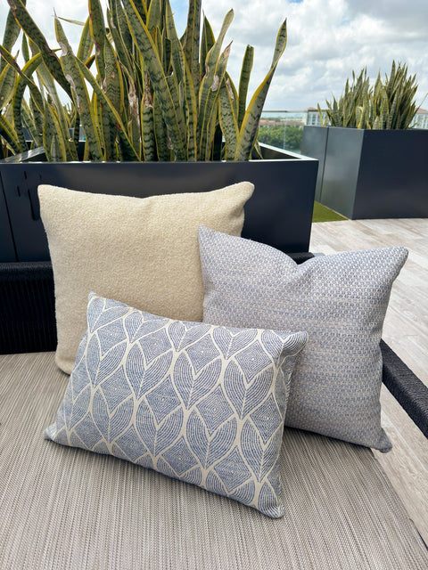 Anaya Contemporary Floral Outdoor Living Accent Pillow - 14 x 20 - 20 x 20