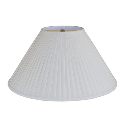 Coolie Hand Side Pleat Anna Rayon Lamp Shade - Off White